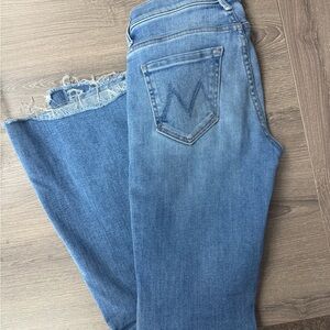 MOTHER Light Blue Flare Jeans